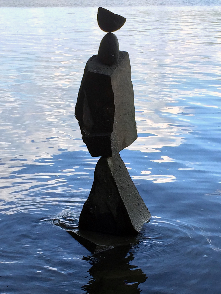 Bannon balanced stone sculpture