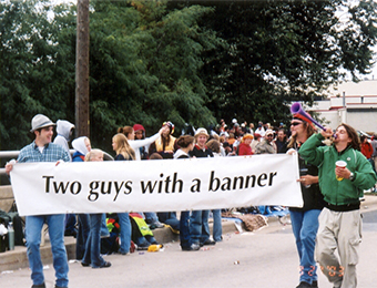 Bannon Two Guys With a Banner public performance